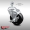 Service Caster 4 Inch SS Soft Rubber Wheel Swivel 1/2 Inch Threaded Stem Caster with Brake SCC SCC-SSTS20S414-SRS-TLB-121315 - alternate 4